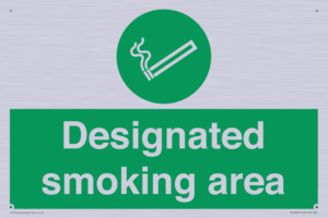 Designated smoking area